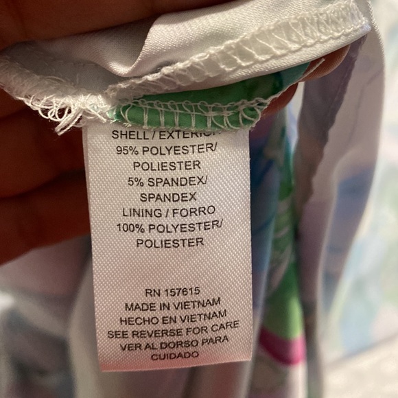 NICOLE MILLER spaghetti adjusted surplice neck open leg floral print satin sz XS - Picture 16 of 17